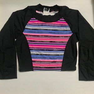 OAKLEY Fucshia Multi Cropped Rashguard